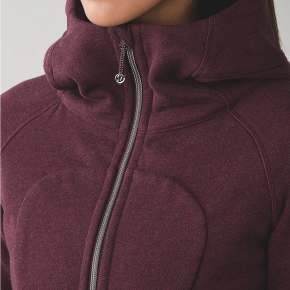 lululemon Heathered Bordeaux Drama Scuba Hoodie III - Picture 3 of 13